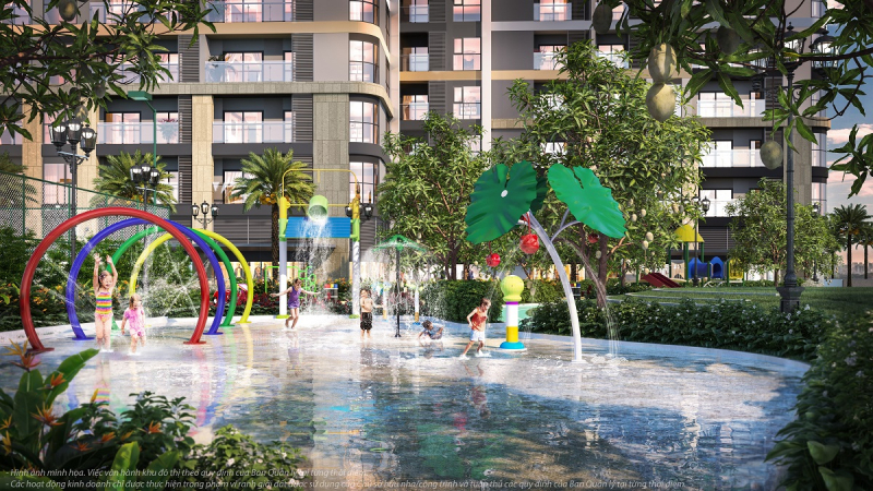 Cư dân nhí được vui chơi trong môi trường xanh trong lành, được học tập ở những ngôi trường tốt nhất và tiếp cận với cộng đồng cư dân đa văn hoá 